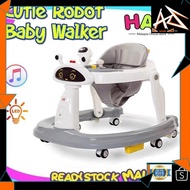 MALAYSIA UP📣(AZWAR SHOP) HABY Cutie Robot Multi Function 6 Wheels Baby Walkers with Music & LED Ligh