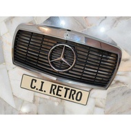 W126 AMG SPORT BIG LOGO FRONT CHROME RADIATOR GRILL SARUNG MERCEDES BENZ