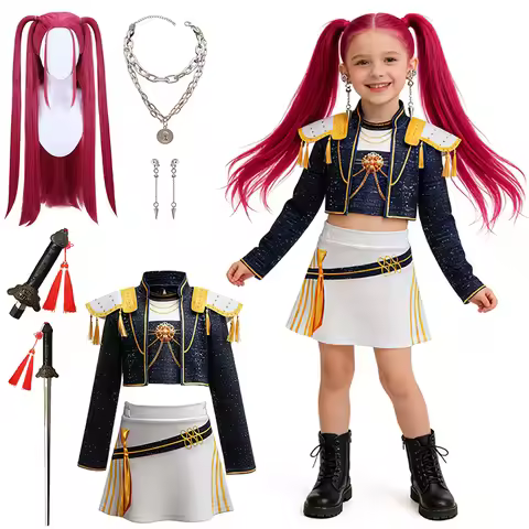 New KPop Popular Movies Mira Same Style Girls Outfits Festival Concert Cosplay Performance Children 