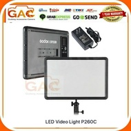 Led video light GODOX P-260C P260C bio color Free adapter
