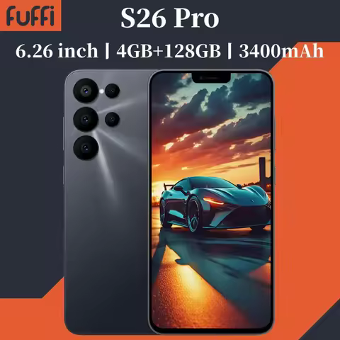FUFFI Global Version S26 Pro Smartphone 3400mAh 4GB RAM 128GB ROM 6.26 inch Phone Android 2280x1080H