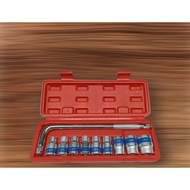 Tool set of 10 pieces of L wrench