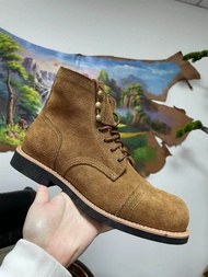 Red wing Ming paratroopers Goodyear Tire and Rubber Company leather 8111 locomotive Martin short boo