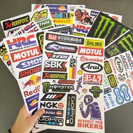 【Local】HRC NGK MOTUL GoPro Sponsor Sticker Motorcycle Stickers Waterproof Decals Set Motor Helmet Racing Stiker