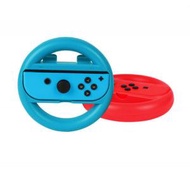 Others - 通用switch遊戲機配件-深藍+紅色方向盤一對