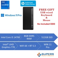 HP Pro Tower 400 G9 A3MK9PT Desktop PC (Intel Core i7 14th 8gb ram 512gb ssd Intel UHD 770 Graphic W