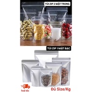 【Cheap price】AN AN ZIP BAG - 2 INNER ZIP BAG + 1 SILVER SIDE BAG, BEAUTIFUL THICK TYPE 1 ZIP BAG