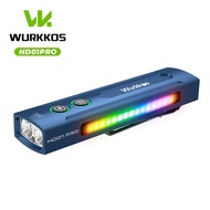Wurkkos HD01Pro Rechargeable 1200LM EDC Flashlight with Side RGB Light and Dual Side Switch Multifun