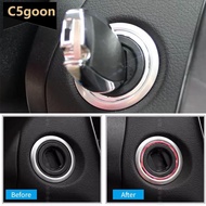 C5GOON Car Interior Engine Start Stop Ignition Aluminum Alloy Key Ring For Benz AMG A C GLC GLA CLA 
