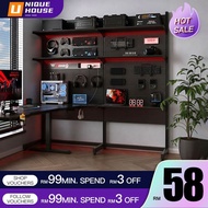 Standing Pegboard Gaming Room Setup Accessories Gaming Room Decor Rak Buku Besi Rak Besi Bertingkat 