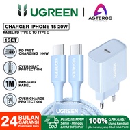 UGREEN Charger Mfi For iPhone 14 15 PD Type C Fast Charging 20w Weaven