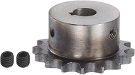 HARFINGTON 06B Roller Chain Sprocket 16T Pitch 3/8" 12mm Bore A3 Carbon Steel Motor Drive Gear