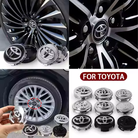 56/62mm Car Wheel Center Cover Decoration Badge Auto Hub Caps For Toyota C-HR GR Gazoo Racing Supra 