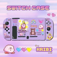 (送保護貼)NS switch 主題矽膠軟殼 - 星之卡比(象素風) Theme Silicon Case - Pixel art Kirby