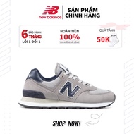 New Balance 574 dark-Gray / navy Genuine Shoes For Men And Women