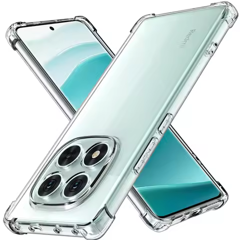 Clear Case for Xiaomi Redmi Note 15 14 Pro + 4G 5G Plus K80 Ultra K90 Pro Max Protect Cover Four Cor