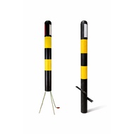 Black-Yellow Iron Delineator Iron Road Patok/