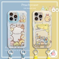 Cartoon Cute Sumikko Gurashi Animal Bear Cat Card Wallet Slot Phone Case Compatible for iPhone 15 14