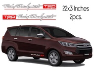TRD Racing Development Car Sticker - Waterproof / Weatherproof Toyota Innova Sticker