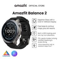 Amazfit Balance 2 47mm Smart Watch, Free Maps & Ski Resorts Navigation With GPS, 10 ATM Waterproof F