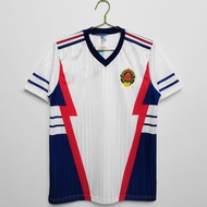 2025 Authentic 1990 Yugoslavia Away Retro Jersey/football Uniform/wave Shirt/white Single Coat Briti