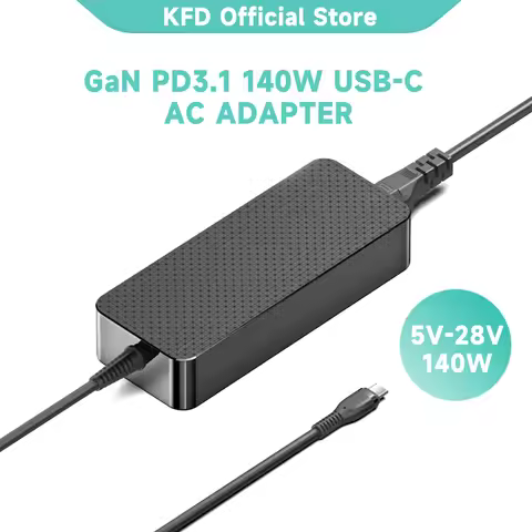GaN USB C TYPE-C 140W PD3.1 Power Adapter for 2024 M3 MacBook, for Lenovo Asus MSI HP DELL gaming AI