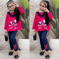 OHMYKIDS Pyjamas Baby Girl Kids Jumping Beans Age 1-6 years | Baju Tidur Pijama Budak Perempuan Sedo