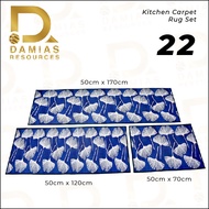 KITCHEN RUNNER CARPET RUG CHANNEL ALAS KAKI DAPUR VIRAL ANTI DEBU