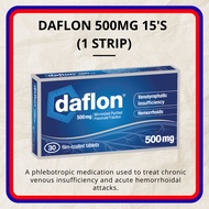 DAFLON 500MG TABLET 15'S - HEMORRHOIDS / BUASIR