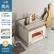 Microwave Oven Rack Korean-Style Kitchen Air Fryer Oven Rack Small Household Appliances Plate Seasoning Table Storage Rack