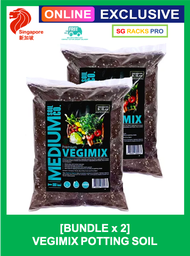 [SG 🇸🇬 LOCAL SELLER] Vegimix Soilless Vegetable Potting Mix By The Medium Soil Co (Approx. 2.2kg per Bag) [Twin Pack] 8L