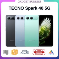 TECNO Spark 40 5G | 8GB+256GB | 6.75" | MediaTek Dimensity 6400 5G+ | 6000mAh Battery | IP64 Dust & 