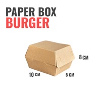 Laminated Kraft Burger Box Burger Box/ Burger Paper Box/ PAPER BOX/ CAKE BOX/ BURGER PACKAGING/ DIMS