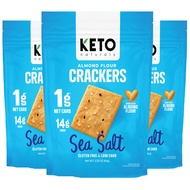 Keto Naturals Almond Crackers Sea Salt  gluten free & low carb