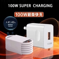 Original For Honor 100W EU US SuperCharge Fast Charger Adapter 6A Usb Type C Cable For Honor 100 90 