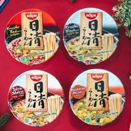 [HALAL] Nissin Ramen Bowl Instant Noodle Kyushu Black / Tokyo Shoyu / Miso / Spicy//SAMYANG HOT CHIC