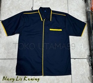 Grosir Baju kerja pria Navy Abu Abu seragam kerja Biru Dongker Abu Abu kemeja kerja pria wanita
