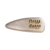 Miu Miu 羊皮皮革Hair Clip金扣髮夾