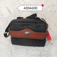 KICKERS CANVAS MESSENGER BAG - BLACK (4004600)