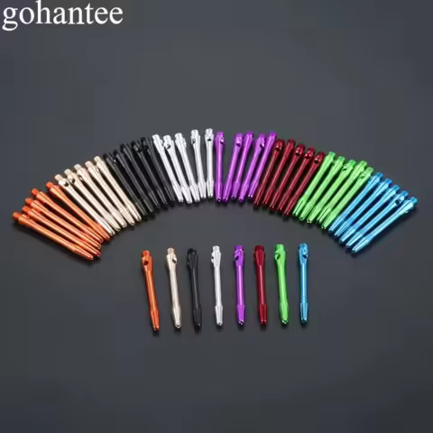 Professional 6pcs Darts Shafts Replacements Aluminium 45mm+5mm Long 2BA Screw Thread Dart Stems Pole