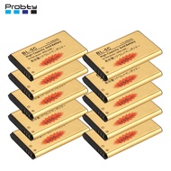 10 Pcs BL-5C High Capacity Gold Battery For Nokia 2610 1100 1110 1112 1116 6230 6630 N70 N71 N72 N91