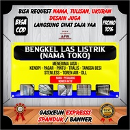 Spanduk Banner Bengkel Las Listrik / Banner Benner Jasa Toko Las Listrik Berkualitas Desain Custom