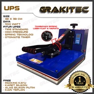 Mesin Heat Press Sablon Kaos 38x38 900Watt & 600 Watt HIGH PRESSURE