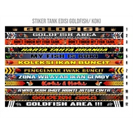 (Can Request Chef fish Edition) aquarium sticker, aquarium sticker, tank sticker, fierce fish sticke