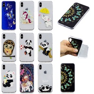 Huawei Y7、Y7 Prime、Y7 2018、Y6 2018 Transparent Painted protection case cover