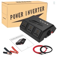 Pure SineWave Portable Inverter Car Power Inverters Voltage Transformer 1000W Car Power Converter USB Rechargeable LCD Display Auto Inverters