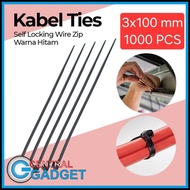 CG YCDC Cable Ties Self Locking Wire Zip 3x100mm 1000 PCS LYZ100