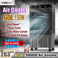 【5 Year Warranty】VCJ Air Cooler 60L Portable Air Conditioner Fan 150W Fast Cooling Remote Control Air Cooler Aircond Air Cooling Fan Kipas Angin Sejuk