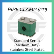 Standard Series Polypropylene (PP) pipe clamp LD 6mm-20mm (Stainless Steel Plated)