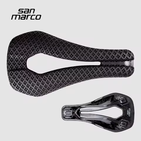 San Marco Saddle 3D Printed Road Grave MTB Carbon Bike Saddle TT Triathlon 255*132mm Bicycle Seats U